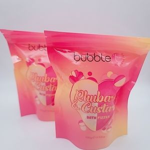 Bubble T Rhubarb and Custar Bath Fizzer